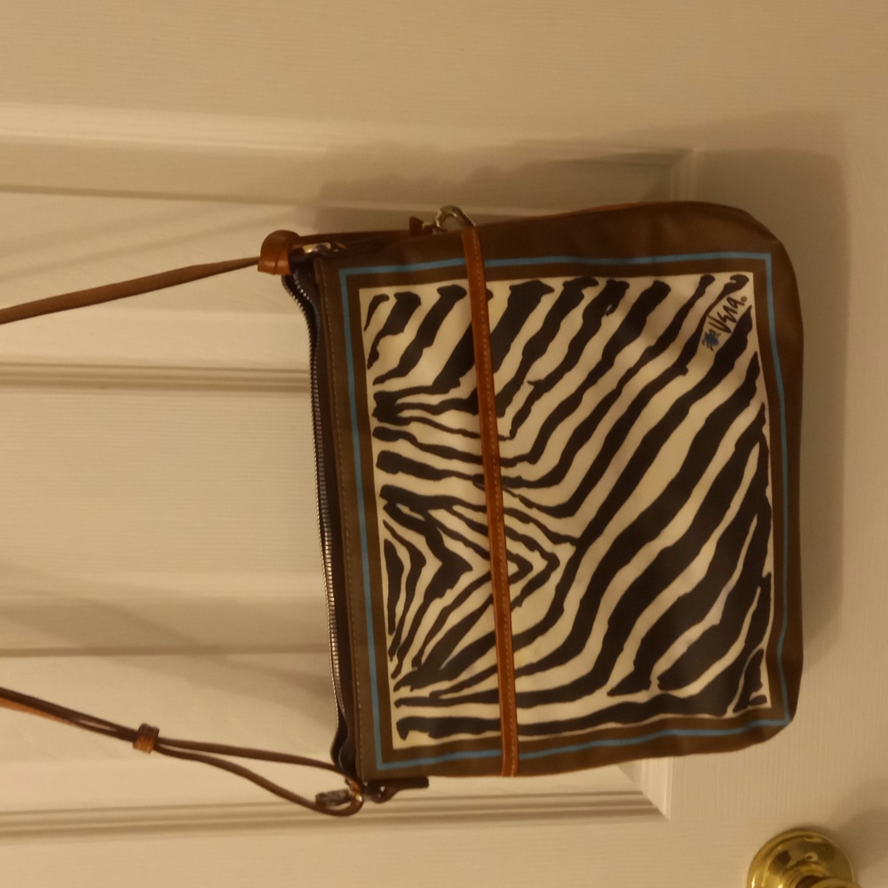 Brighton Vera Neumann Zebra Print Crossbody bag